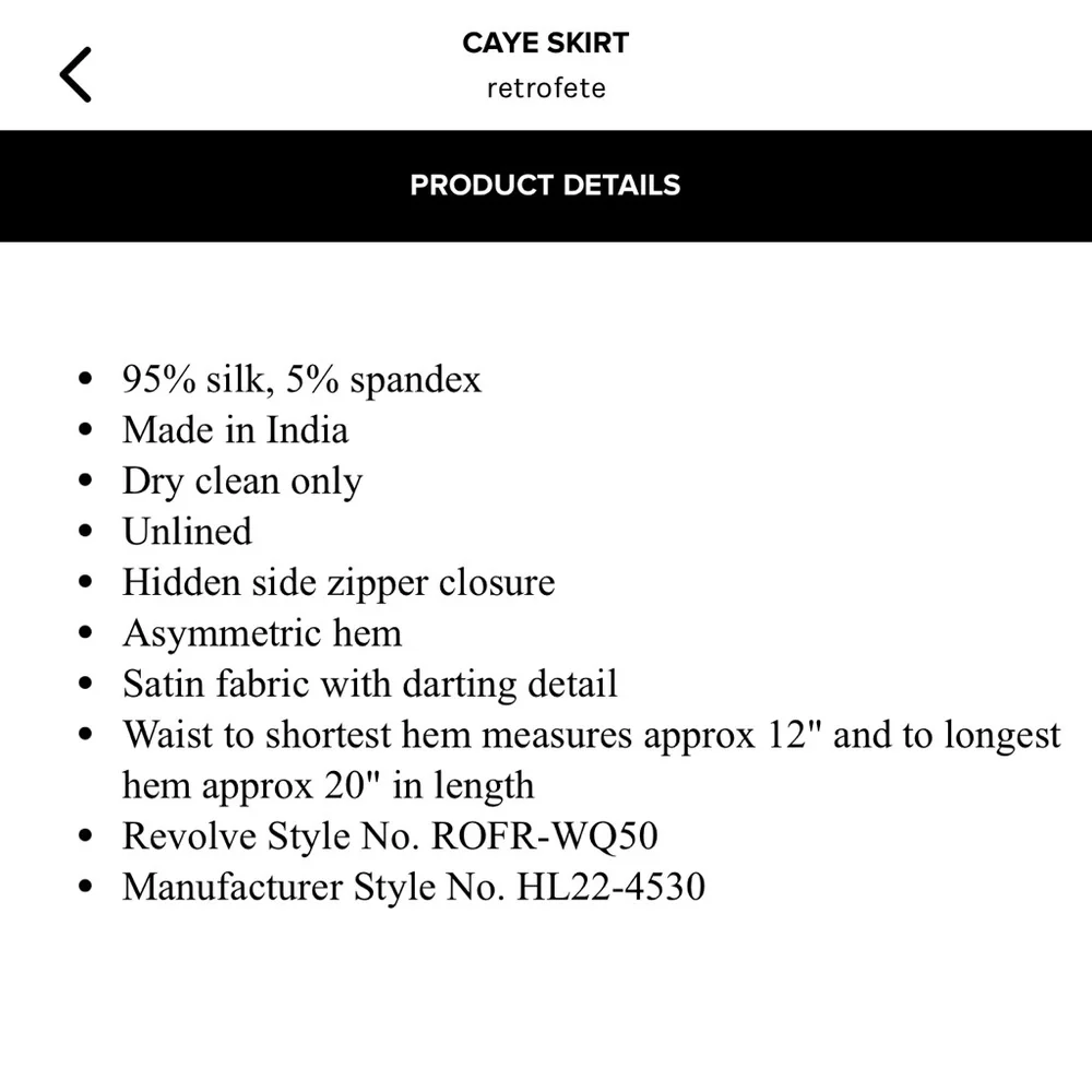 Retrofete Caye skirt - Picture 5 of 9